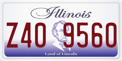 IL license plate Z409560