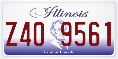 IL license plate Z409561