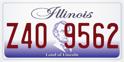 IL license plate Z409562