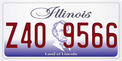 IL license plate Z409566