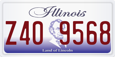 IL license plate Z409568
