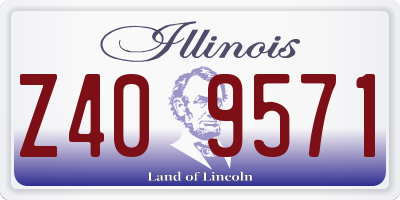 IL license plate Z409571
