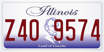 IL license plate Z409574