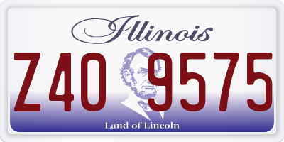 IL license plate Z409575