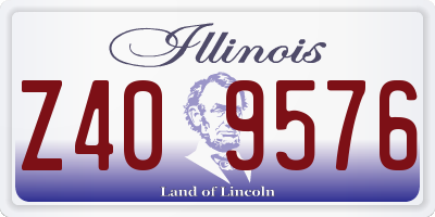 IL license plate Z409576