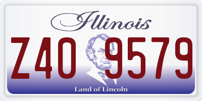 IL license plate Z409579