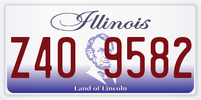IL license plate Z409582