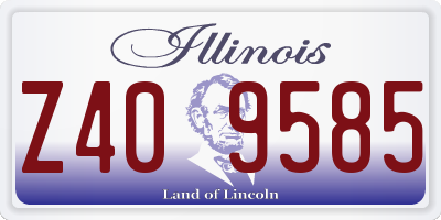 IL license plate Z409585