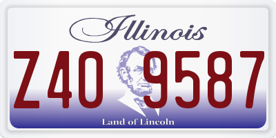 IL license plate Z409587