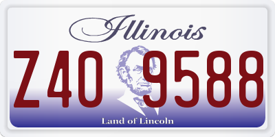 IL license plate Z409588