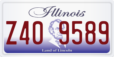 IL license plate Z409589