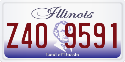IL license plate Z409591