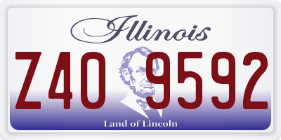 IL license plate Z409592