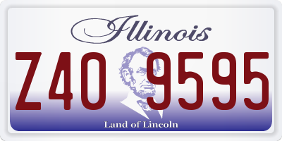 IL license plate Z409595