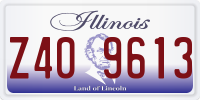 IL license plate Z409613