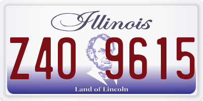IL license plate Z409615