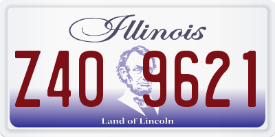 IL license plate Z409621