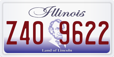 IL license plate Z409622