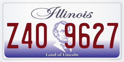 IL license plate Z409627