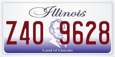 IL license plate Z409628