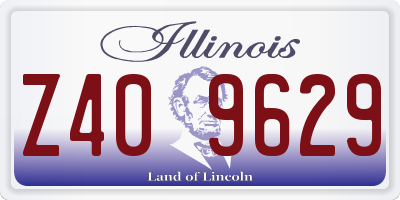 IL license plate Z409629