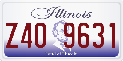IL license plate Z409631