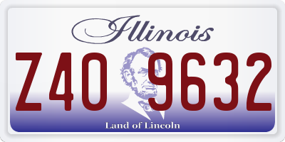 IL license plate Z409632