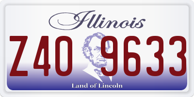IL license plate Z409633