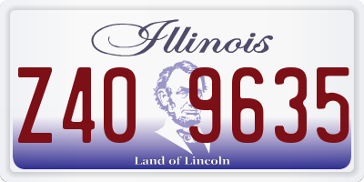 IL license plate Z409635