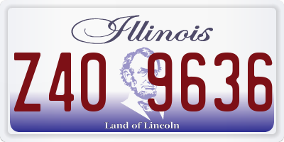 IL license plate Z409636