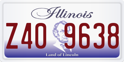 IL license plate Z409638