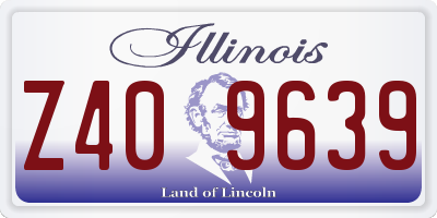 IL license plate Z409639