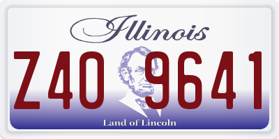 IL license plate Z409641