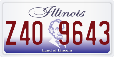 IL license plate Z409643