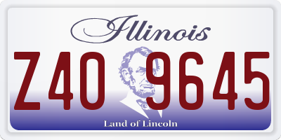 IL license plate Z409645