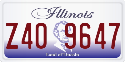 IL license plate Z409647