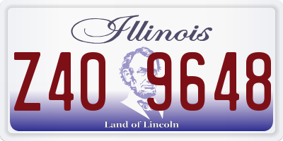 IL license plate Z409648