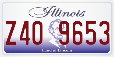 IL license plate Z409653