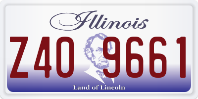 IL license plate Z409661