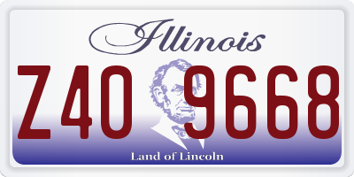 IL license plate Z409668