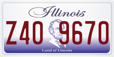 IL license plate Z409670