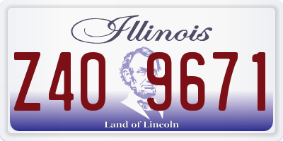 IL license plate Z409671