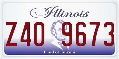 IL license plate Z409673