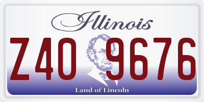 IL license plate Z409676