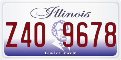 IL license plate Z409678