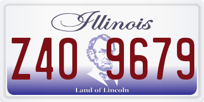 IL license plate Z409679