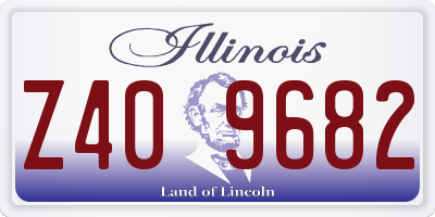 IL license plate Z409682