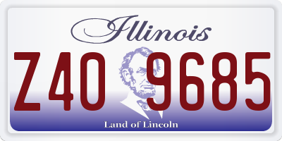 IL license plate Z409685
