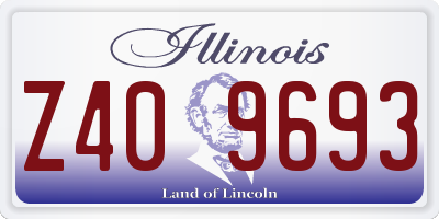 IL license plate Z409693