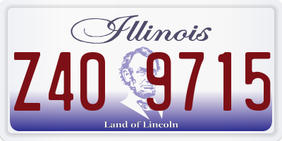 IL license plate Z409715